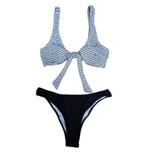 Cupshe NWT Black & White Bikini Set Size Medium